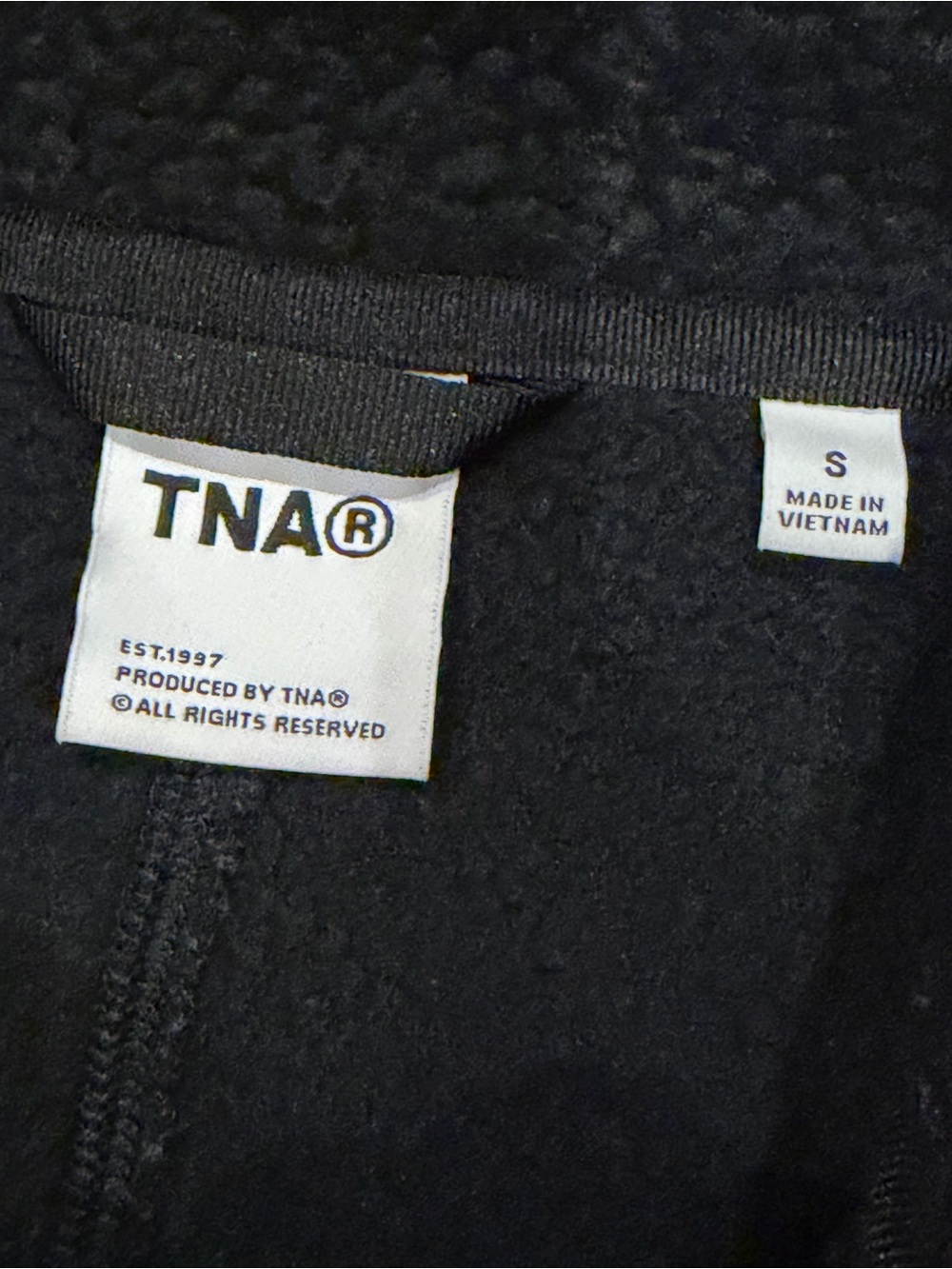 Aritzia Women’s TNA Logo Quarter Zip Fleece Pullover Size Small - Picture 6 of 9